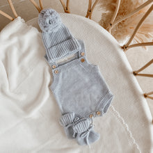 Load image into Gallery viewer, Powder Blue Singlet Mini Knit Romper