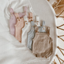 Load image into Gallery viewer, Powder Blue Singlet Mini Knit Romper
