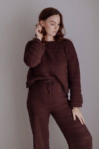Ladies Knit Pants - Espresso