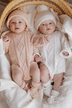 Load image into Gallery viewer, Long Sleeve Cable Knit Romper