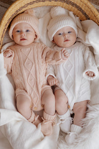 Mini Knit Booties - Pink Lemonade - PRE ORDER - Est. Dispatch Mid-September
