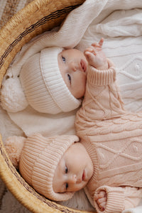 Mini Knit Beanie - Pink Lemonade