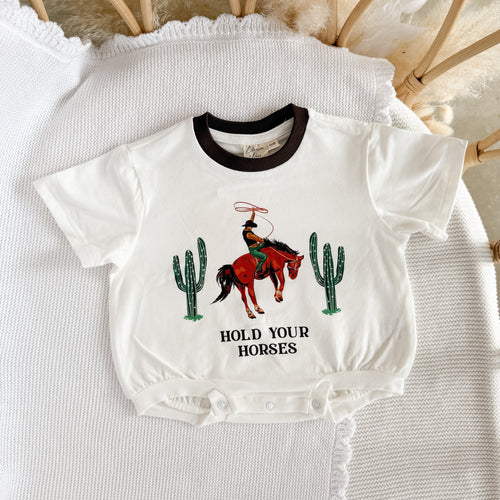 'Hold Your Horses' Slouch Romper