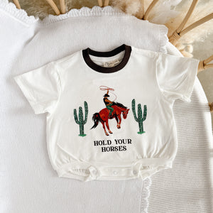 'Hold Your Horses' Slouch Romper