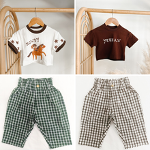 Load image into Gallery viewer, Kids Forest Checker Pants - PRE ORDER - Est. Dispatch Late April