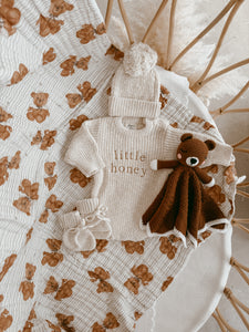 Heritage Muslin Blanket - Bébé Bear