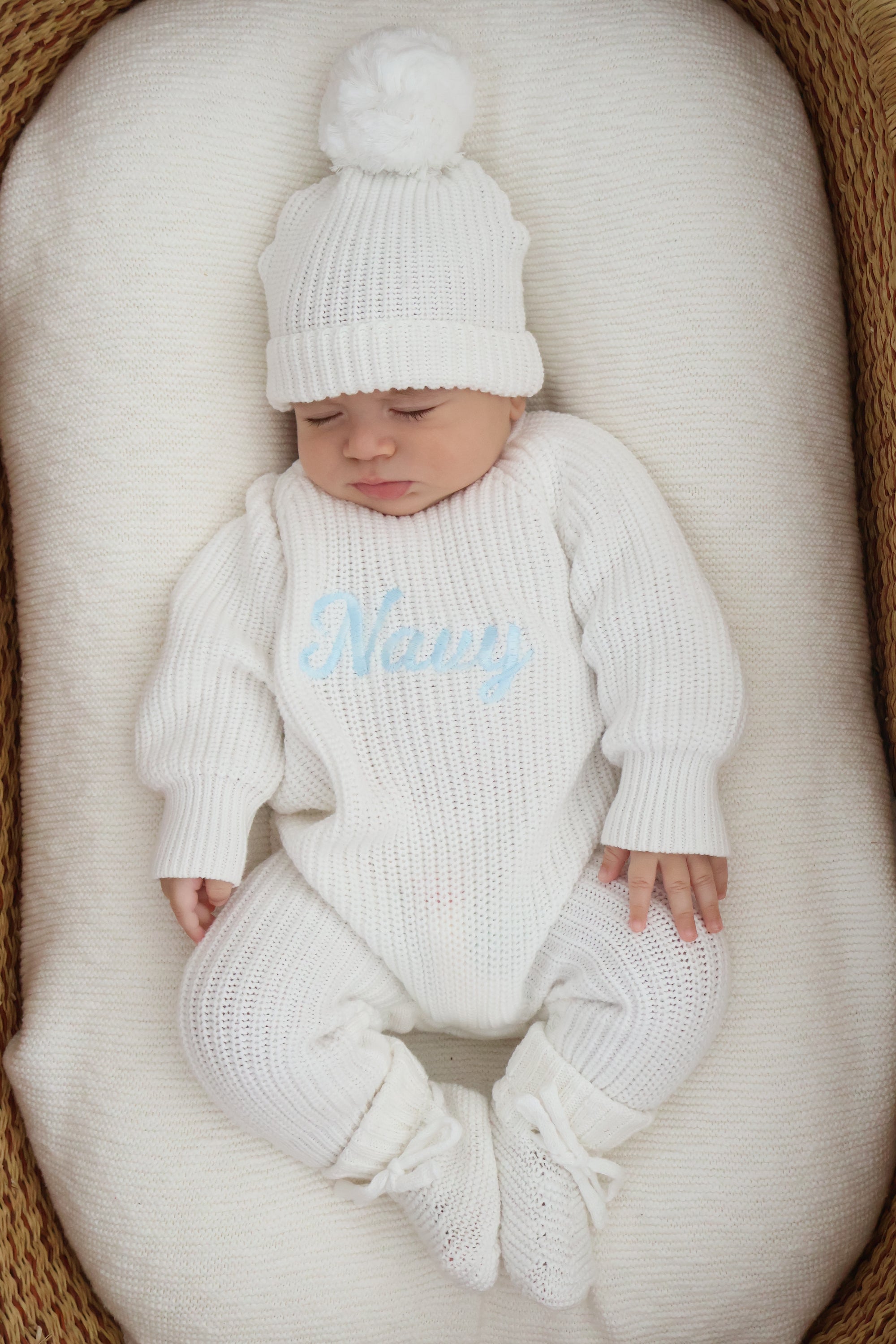 Mini Knit Booties - Milk