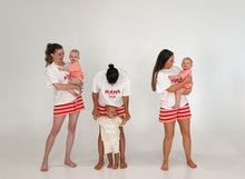 Load image into Gallery viewer, Ladies &#39;Favourite Days&#39; Tee and Knit Shorts Bundle - White &amp; Red