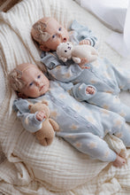 Load image into Gallery viewer, Blue Daisy Long Sleeve Knit Romper