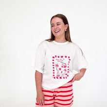 Load image into Gallery viewer, Ladies &#39;Favourite Days&#39; Tee - White &amp; Red