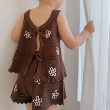 Load image into Gallery viewer, Daisy Knit Tie Set - Espresso