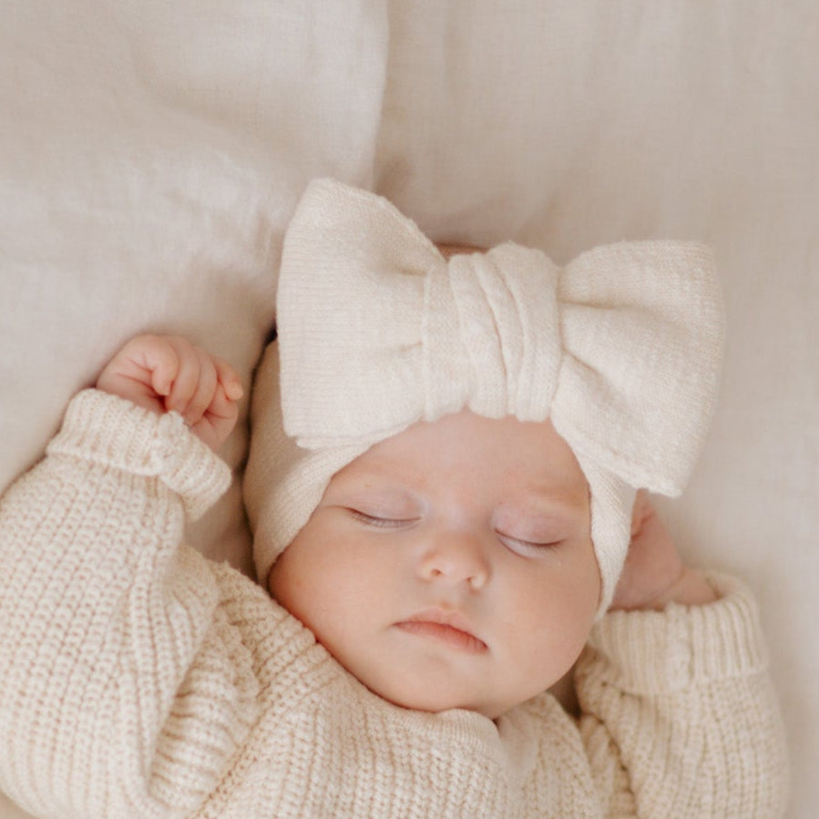 Chunky Knit Topknot - Honey