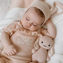 Load image into Gallery viewer, Personalised 'First Easter' Frill Knit Romper - Pink Lemonade