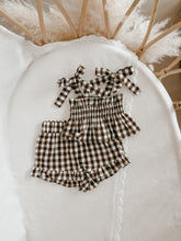 Load image into Gallery viewer, Cocoa Gingham - Two Piece Set