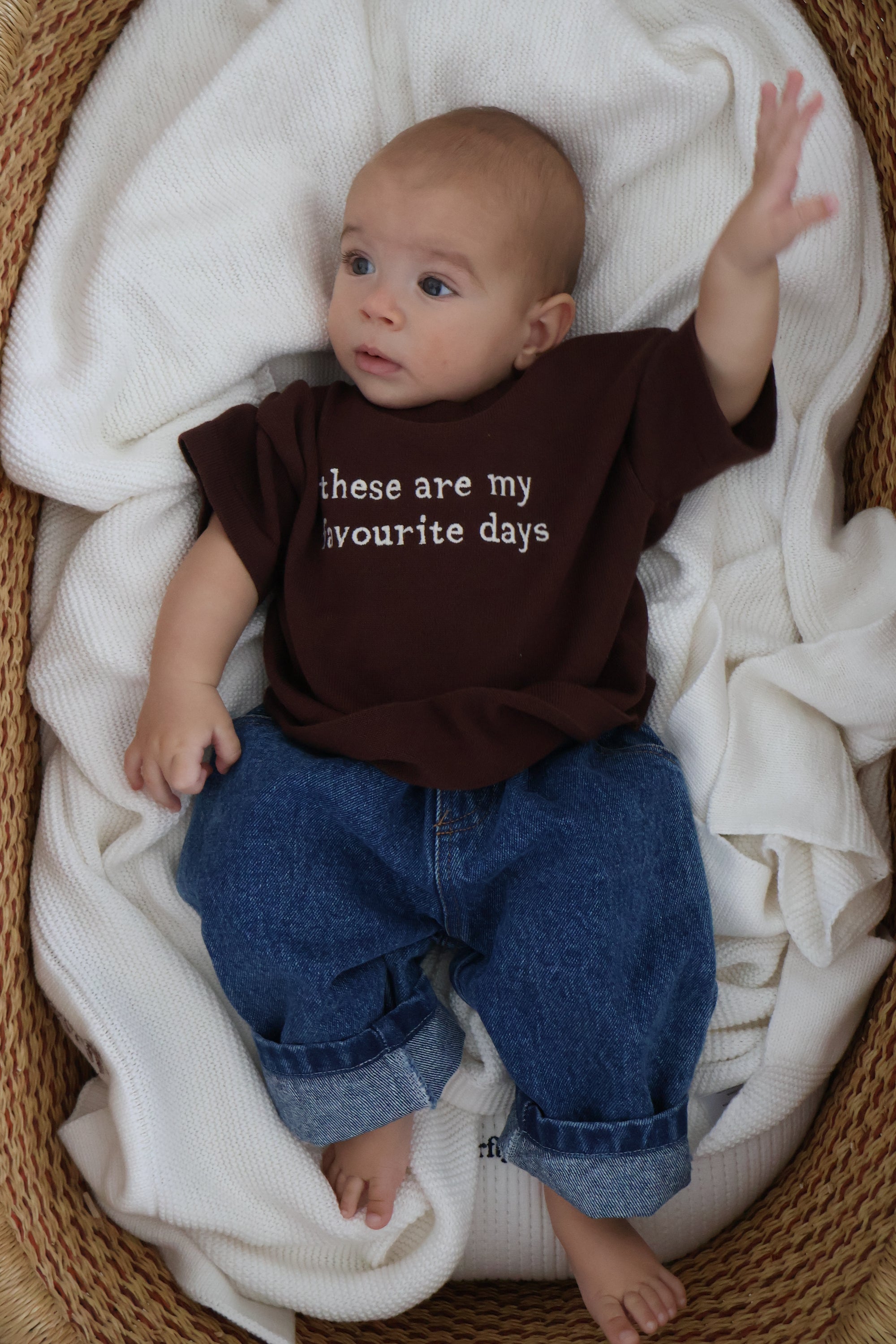 Kids 'Favourite Days' Tee - Espresso