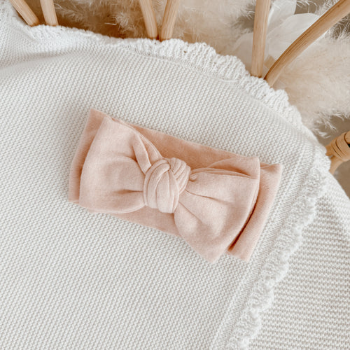 Knit Topknot - Pink Lemonade