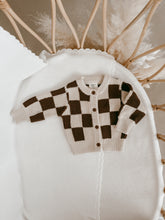 Load image into Gallery viewer, Checkered Knit Cardigan
