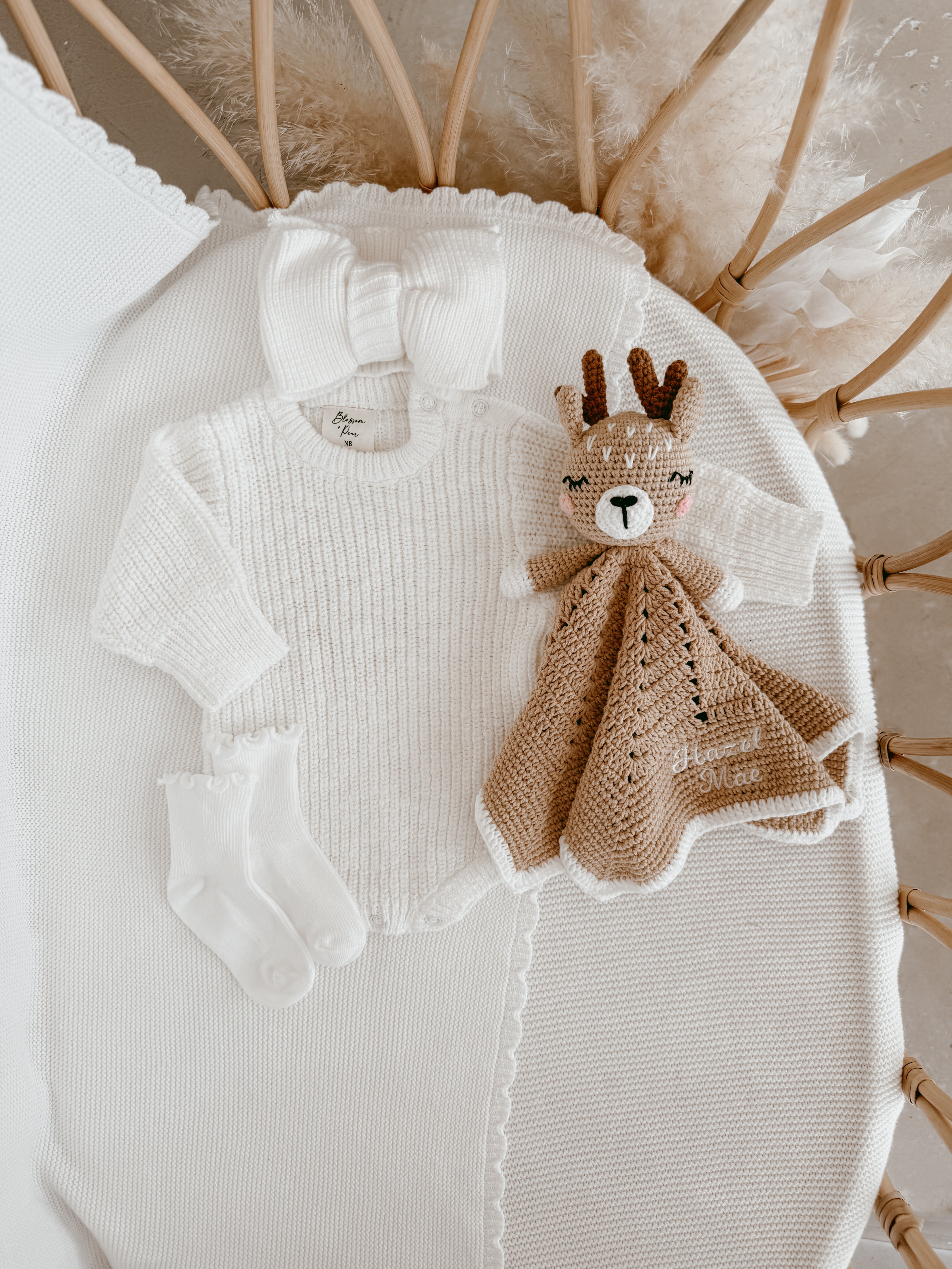 Fawn - Heirloom Crochet Lovey Comforter – Blossom and Pear