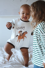 Load image into Gallery viewer, 'Howdy' Slouch Romper - Milk