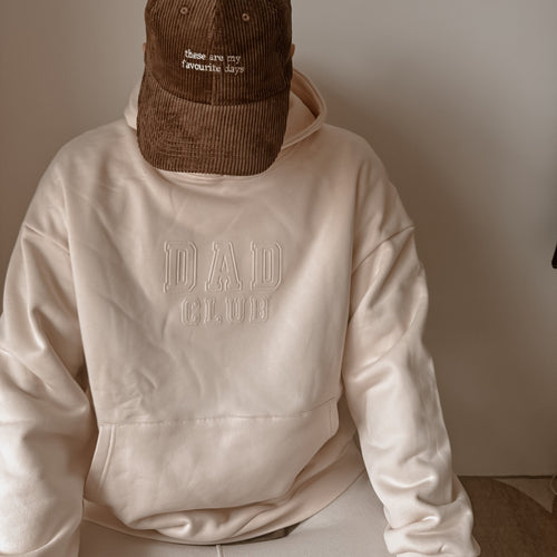 Men's 'Dad Club' Hoodie - Cream