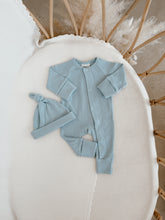 Load image into Gallery viewer, Knotted Cotton Beanie - Baby Blue