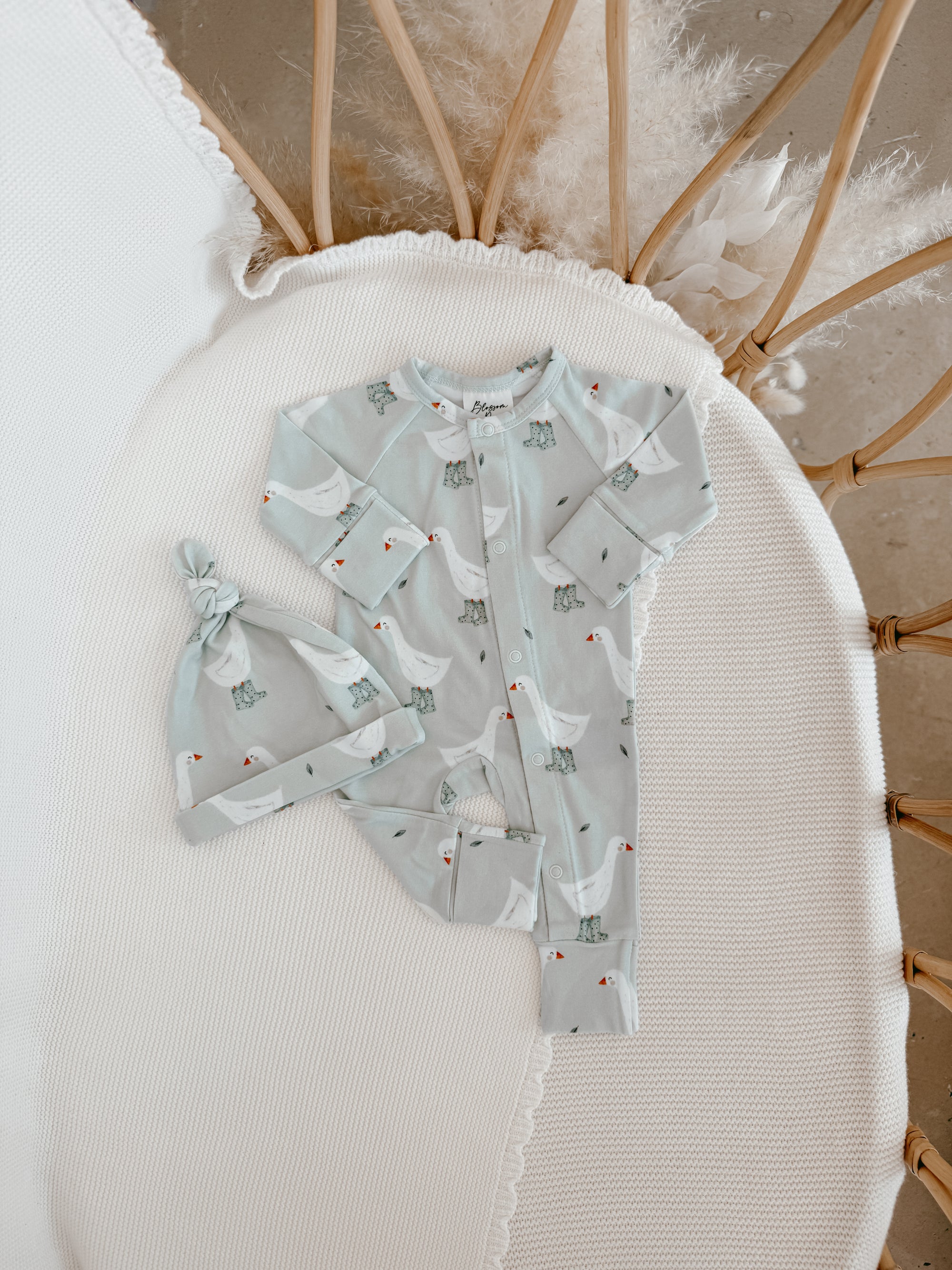 Knotted Cotton Beanie - Puddle Duck