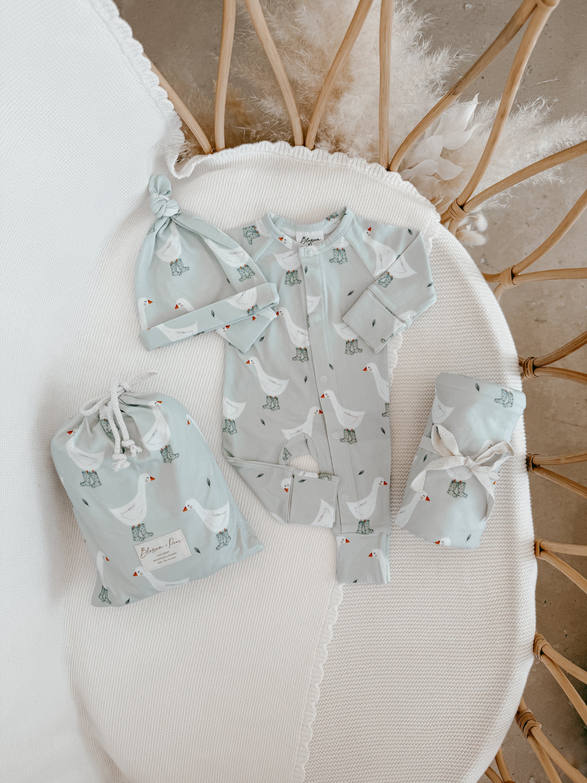 Cotton Swaddle - Puddle Duck