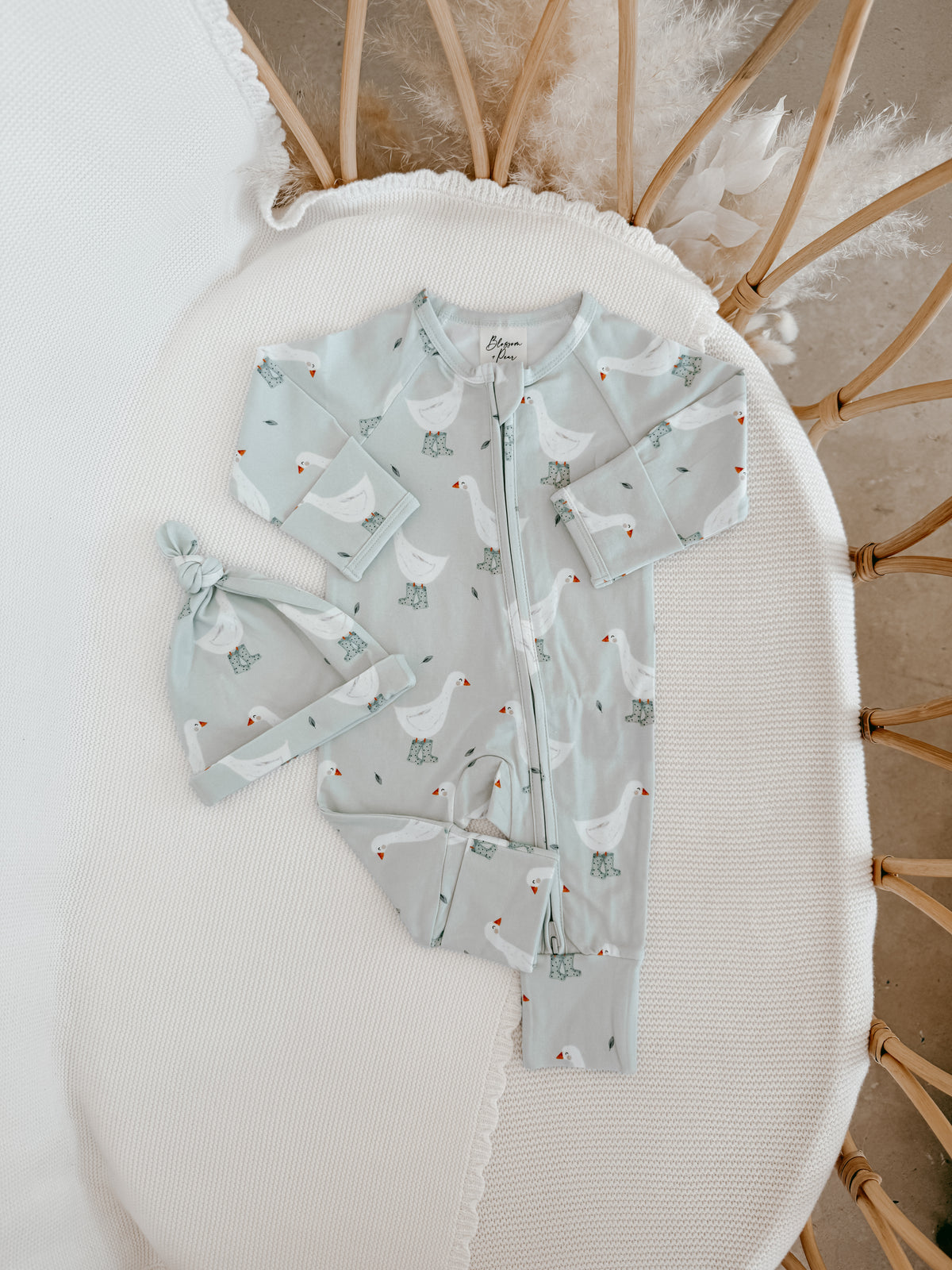 Knotted Cotton Beanie - Puddle Duck