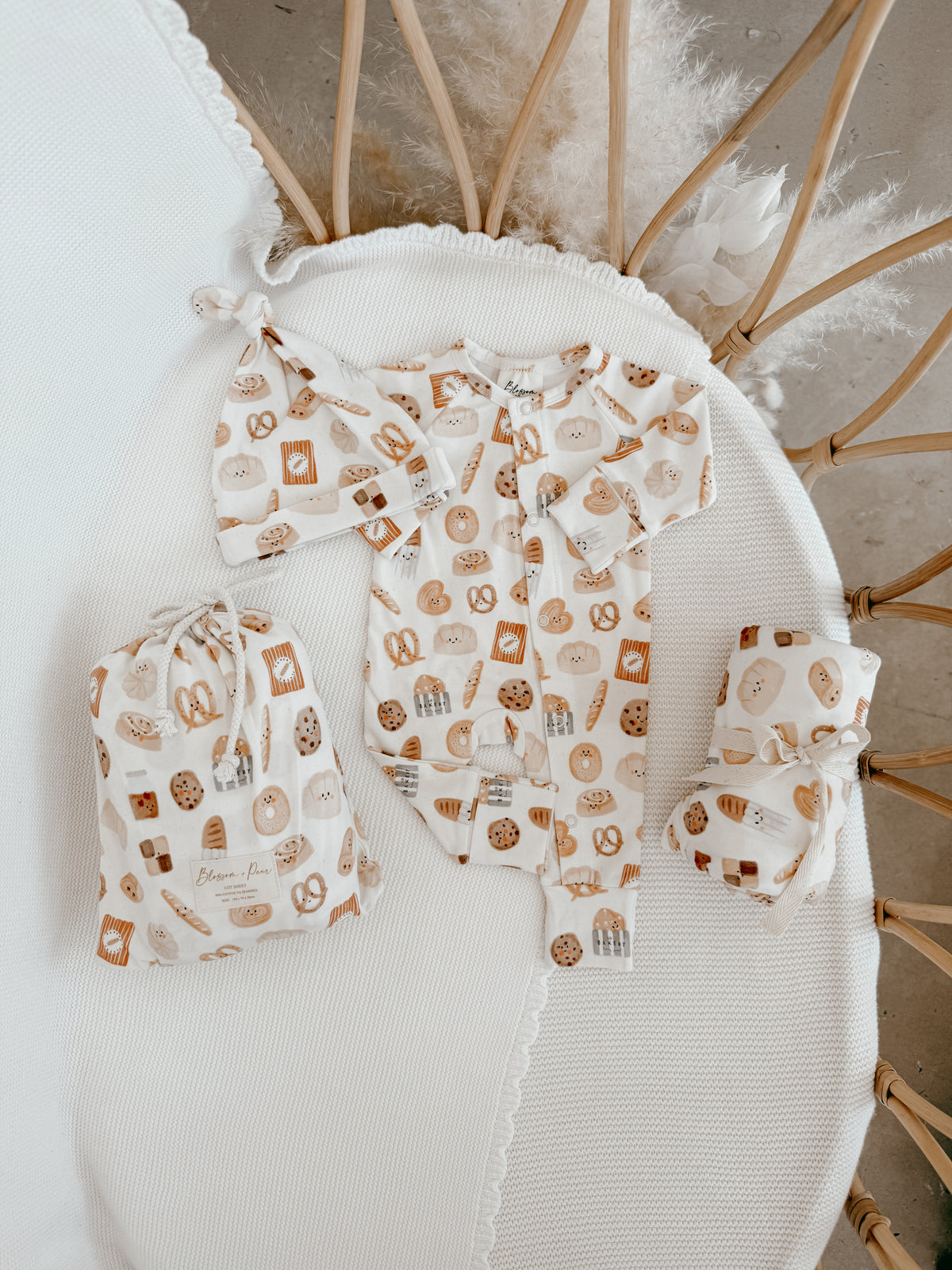 Knotted Cotton Beanie - Patisserie