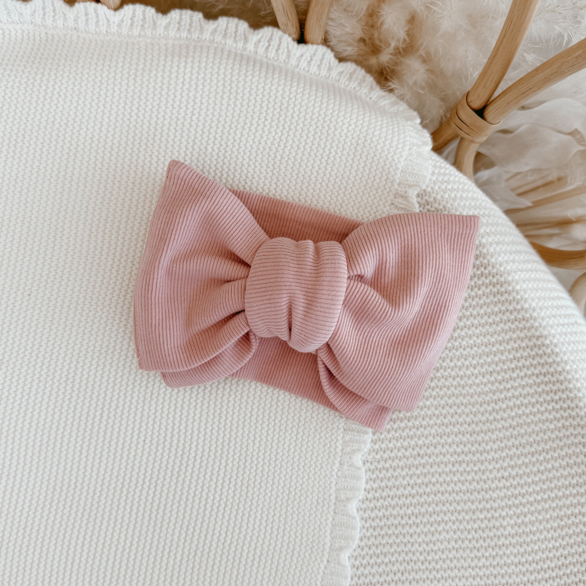 Cotton Topknot - Dusty Pink