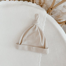 Load image into Gallery viewer, Knotted Cotton Beanie - Vanilla Bean