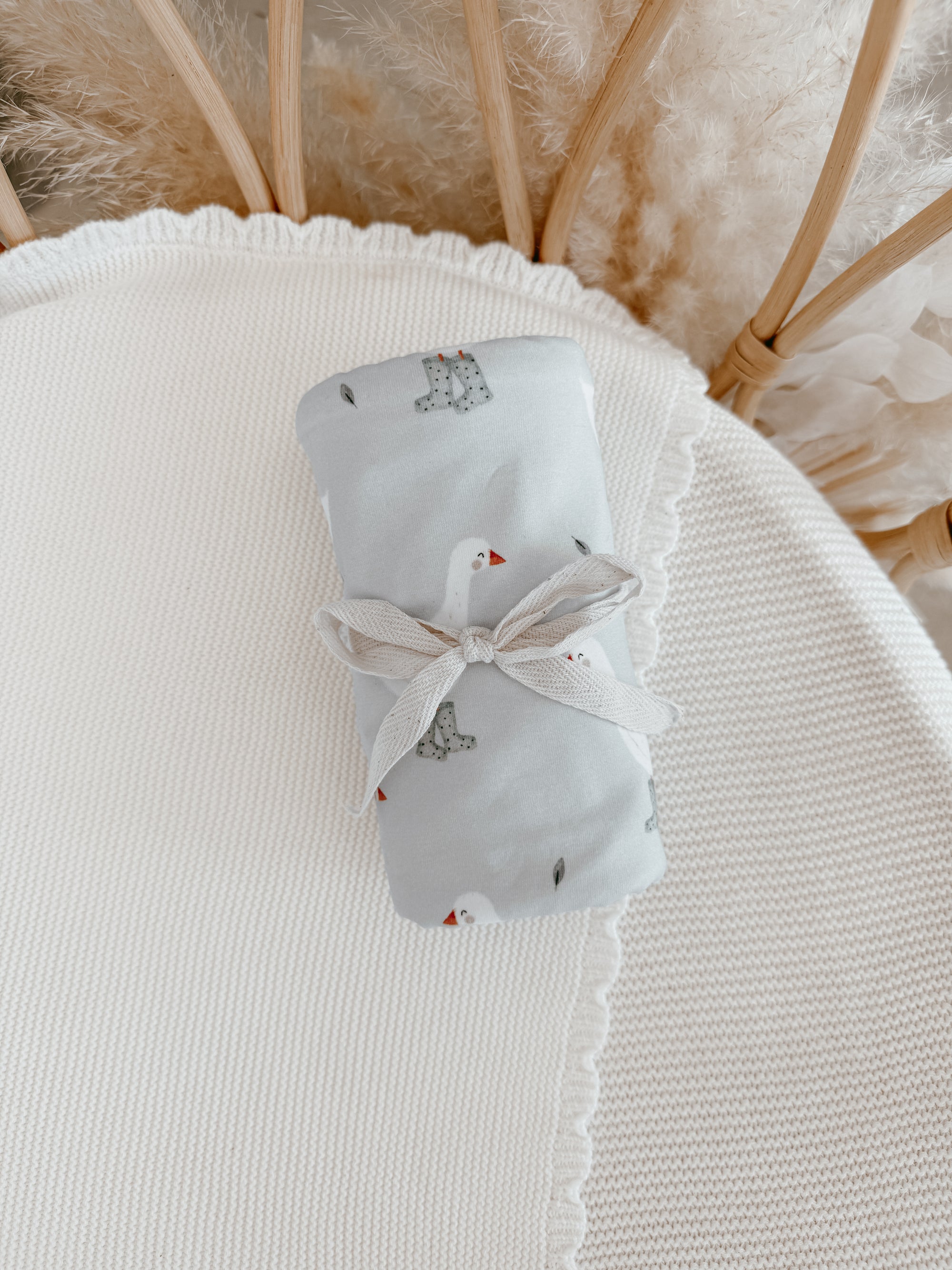 Cotton Swaddle - Puddle Duck