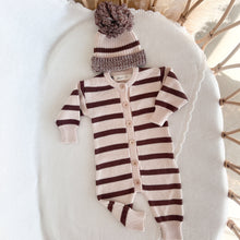 Load image into Gallery viewer, Cookie Long Sleeve Knit Romper &amp; Beanie Bundle