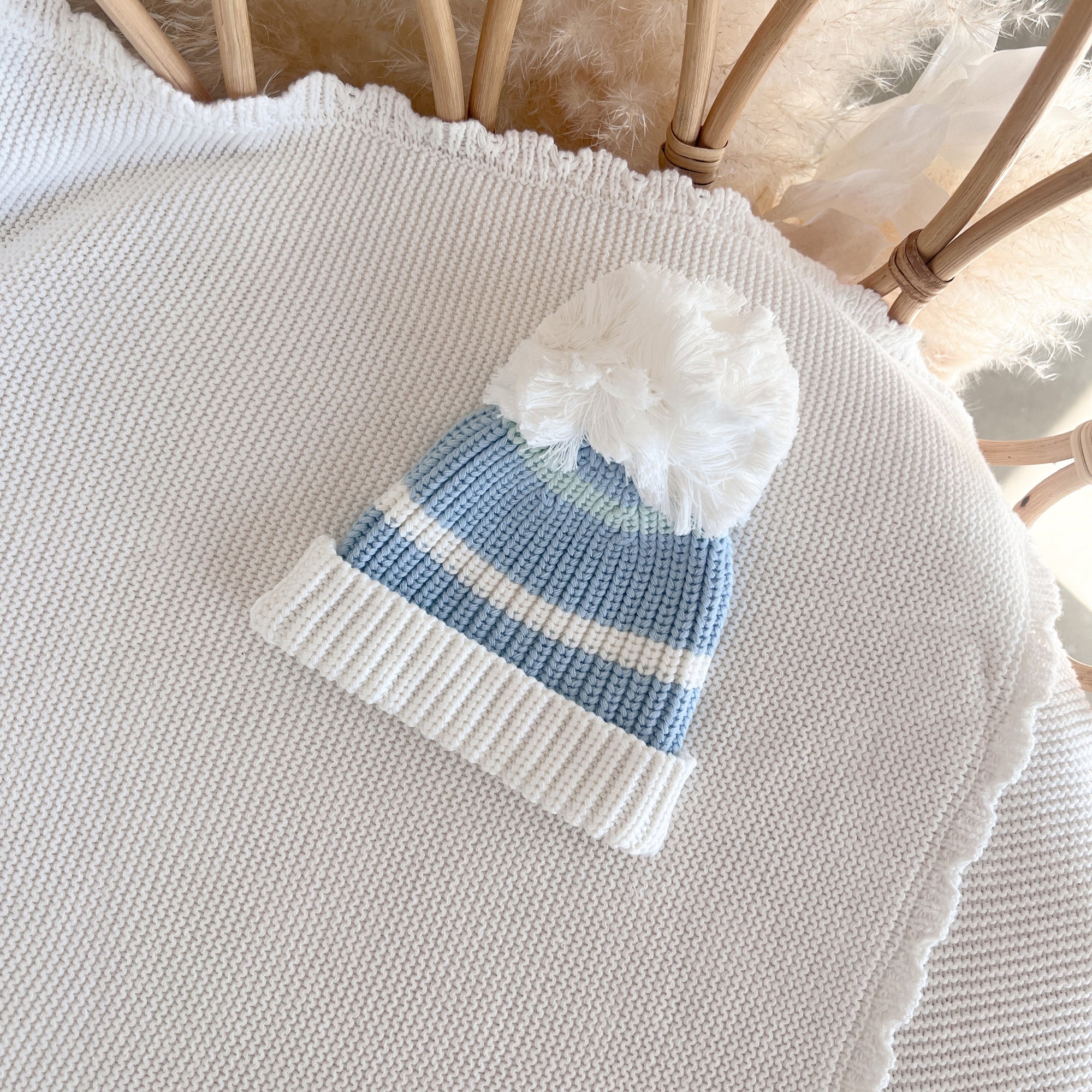 Mini Knit Beanie - Mint Sherbet