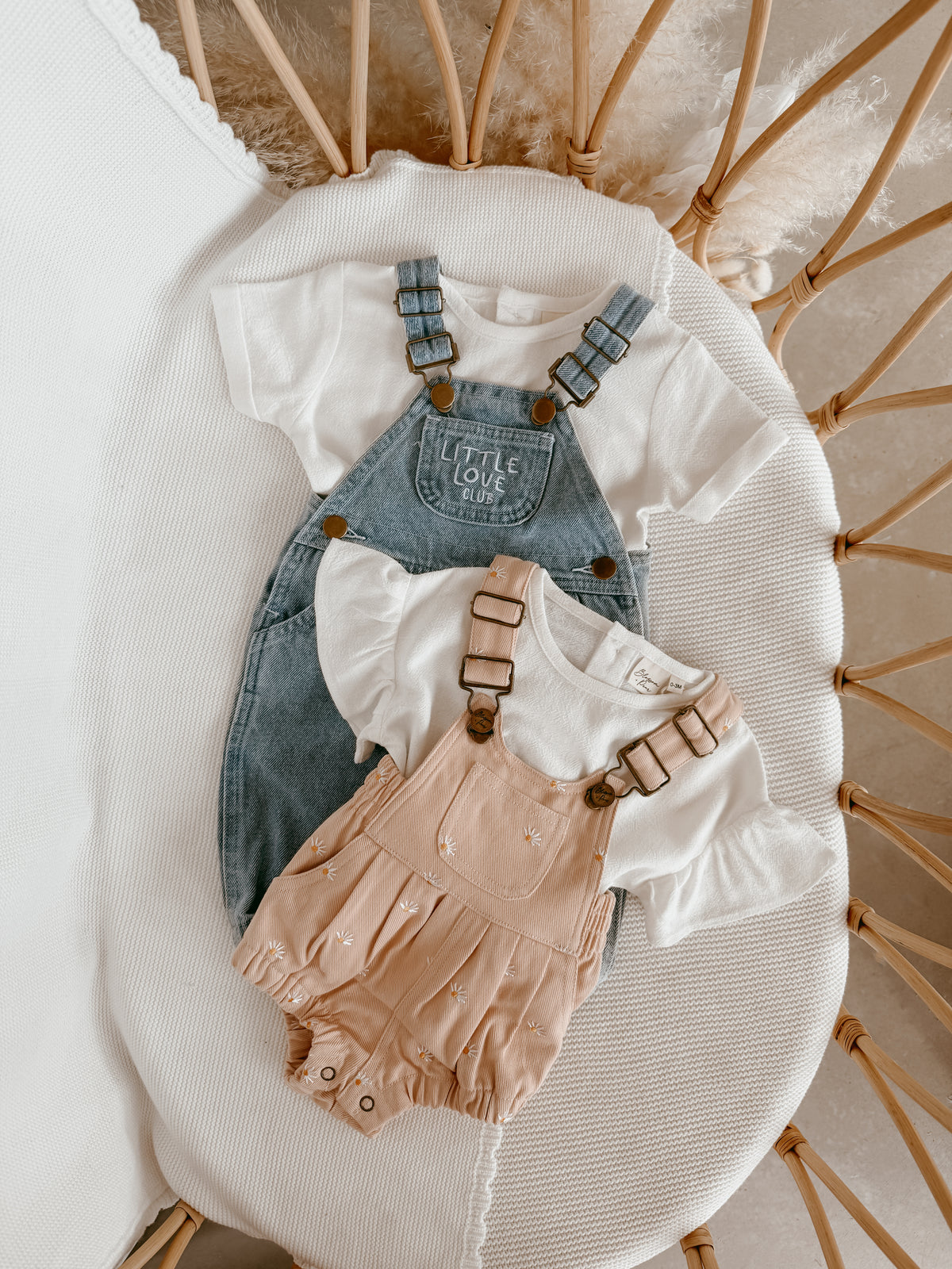 White Linen Tee - Flutter Sleeve