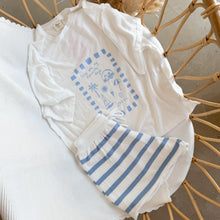 Load image into Gallery viewer, Ladies &#39;Favourite Days&#39; Tee and Knit Shorts Bundle - White &amp; Blue