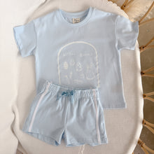 Load image into Gallery viewer, Easter Slouch Tee &amp; Racer Shorts Bundle - Mist