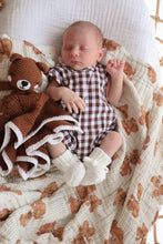 Load image into Gallery viewer, Cocoa Gingham Playsuit