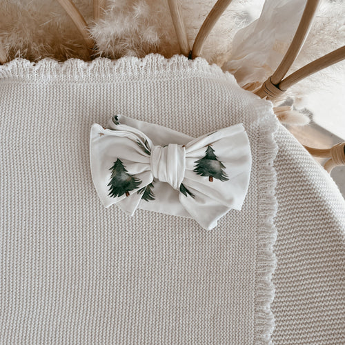 Bamboo Topknot - Christmas Trees
