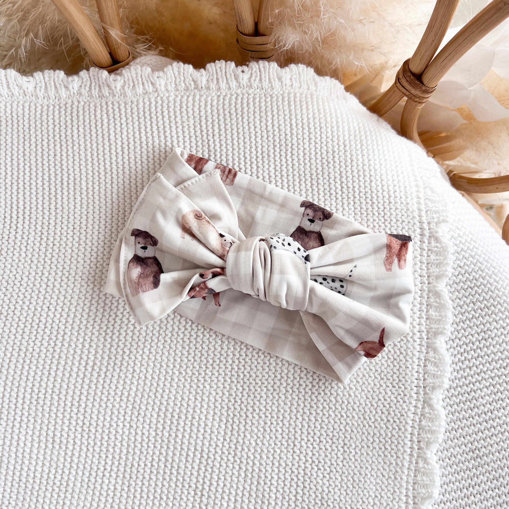 SALE Bamboo Topknot - Puppy Picnic