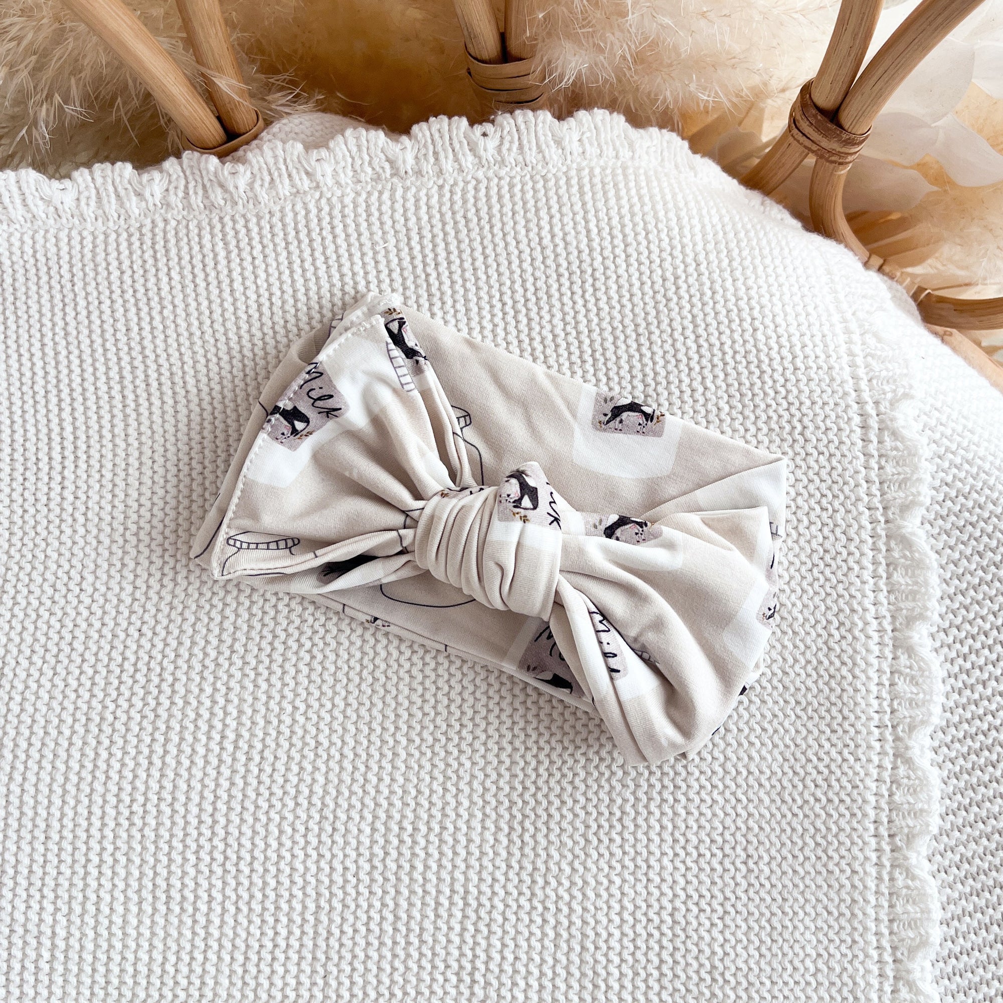 SALE Bamboo Topknot - Milk Bottle