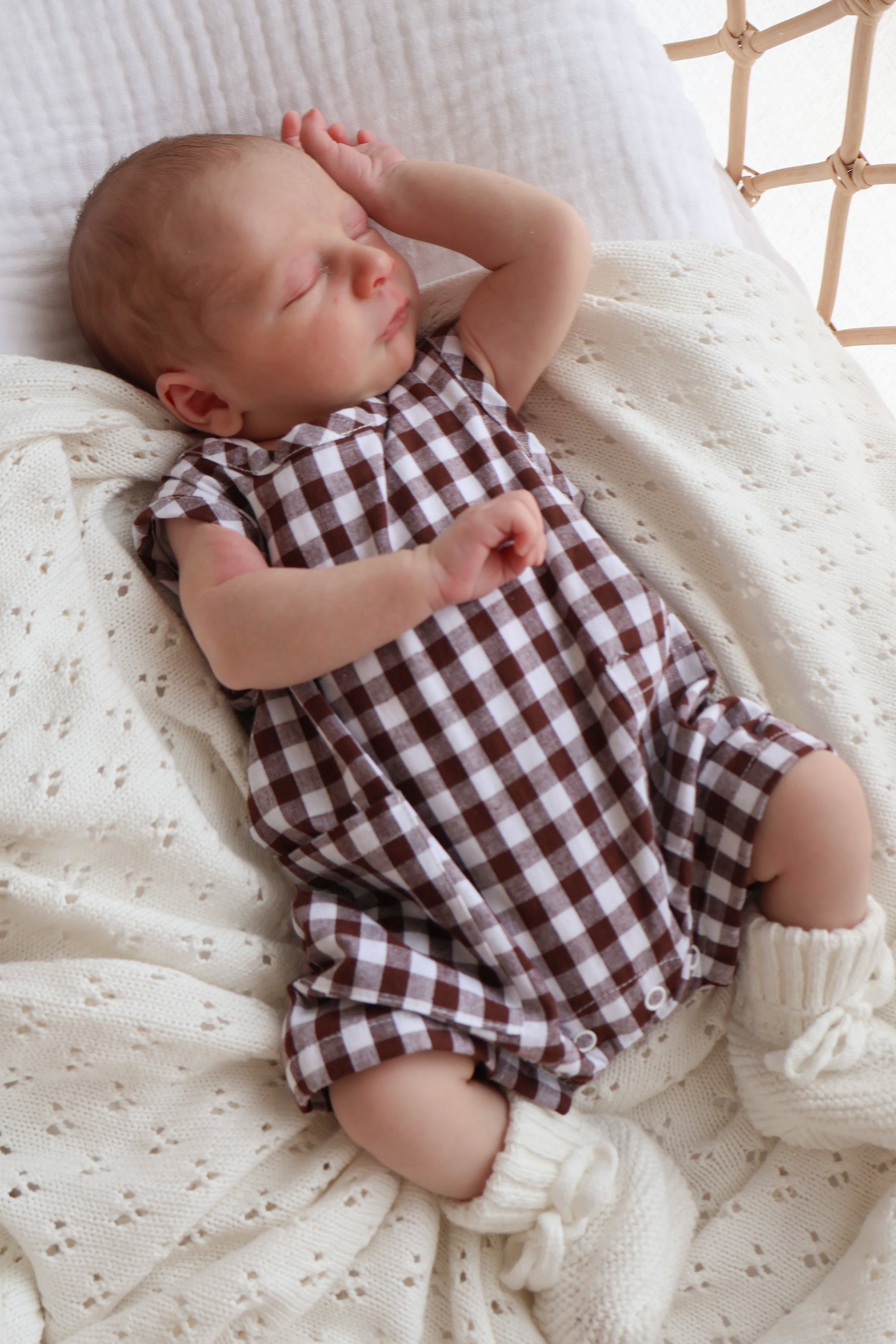 Cocoa Gingham Playsuit