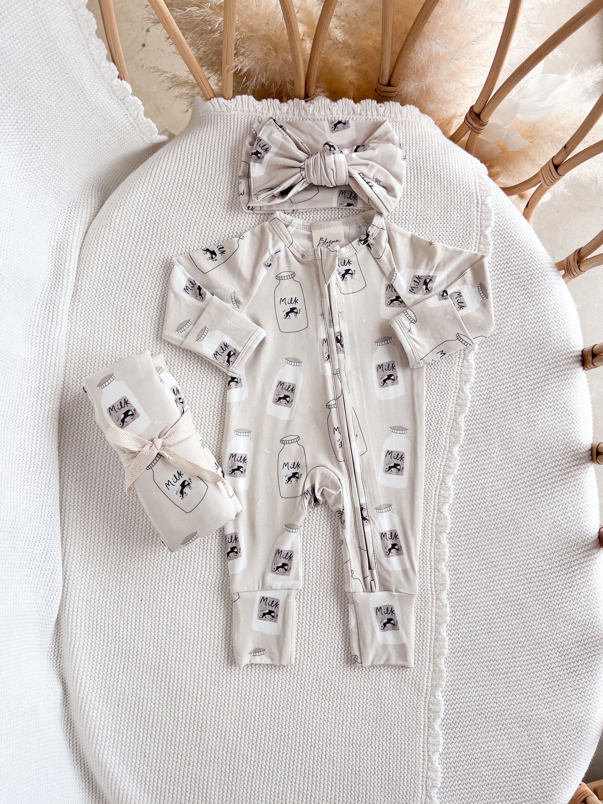 SALE Bamboo Topknot - Milk Bottle