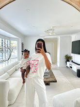 Load image into Gallery viewer, Ladies &#39;Favourite Days&#39; Tee - White &amp; Red