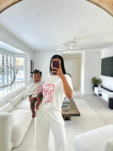 Ladies 'Favourite Days' Tee - White & Red