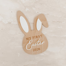 Load image into Gallery viewer, 'My First Easter 2026' Bunny Ear Plaque