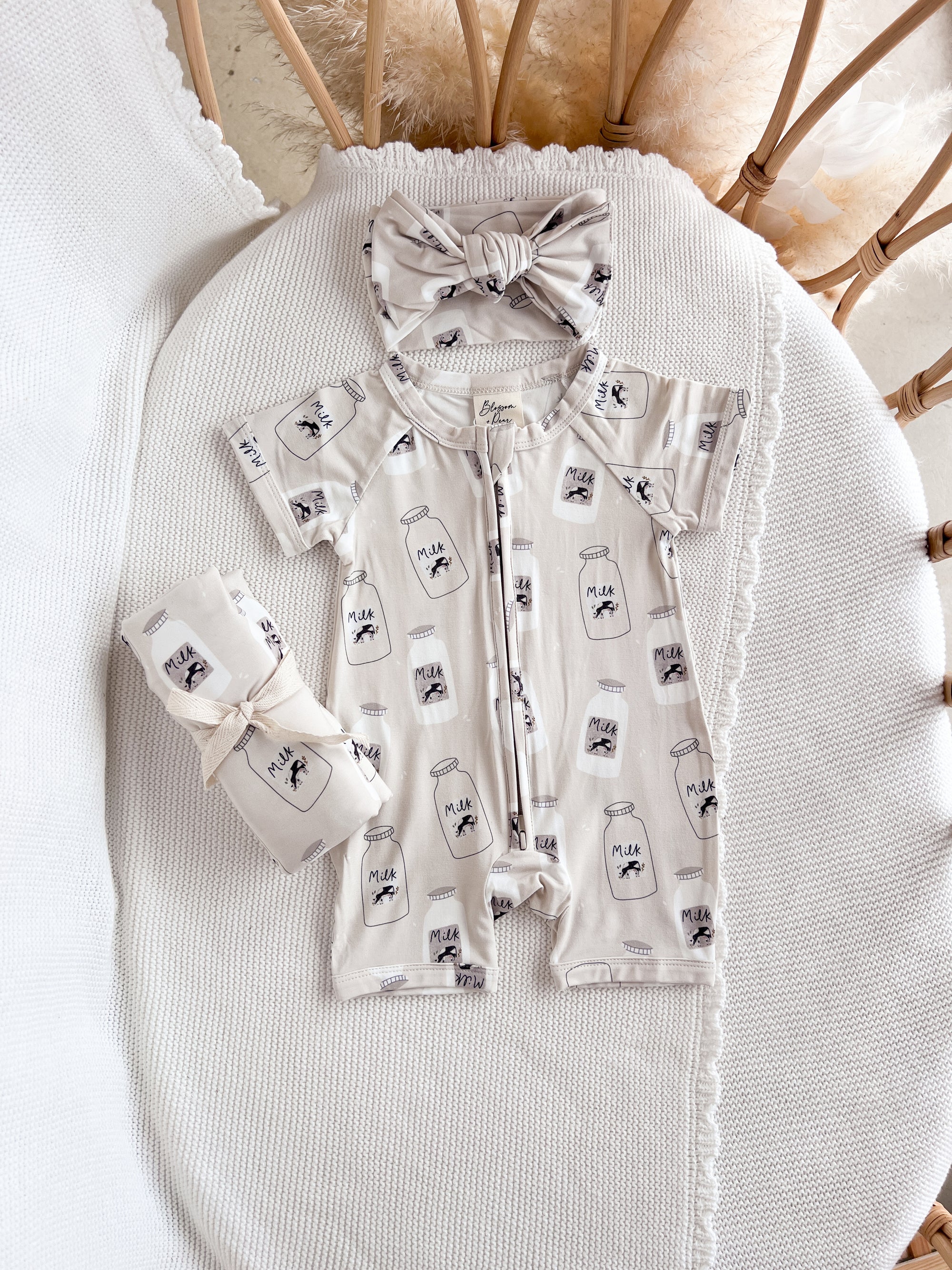 SALE Bamboo Topknot - Milk Bottle