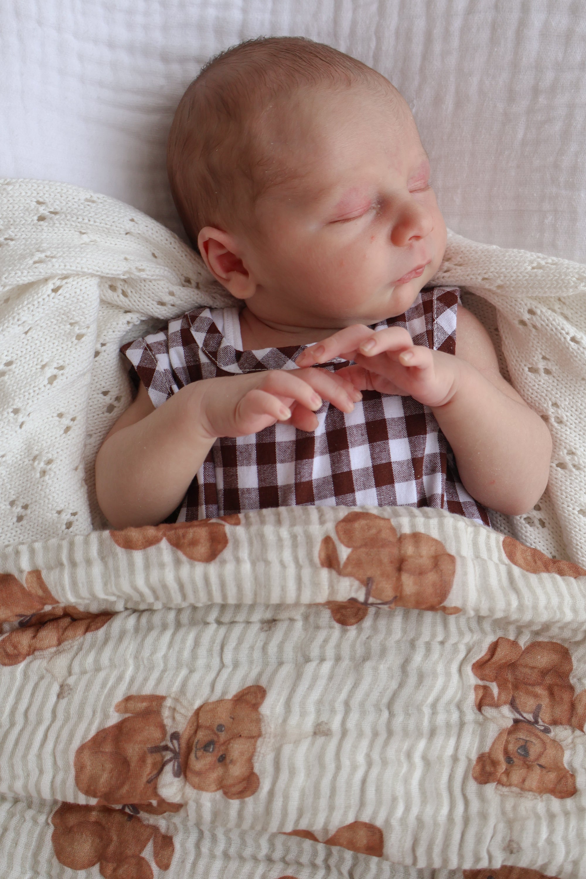Heritage Muslin Blanket - Bébé Bear