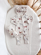 Load image into Gallery viewer, Bamboo Swaddle - Puppy Picnic - PRE ORDER - Est. Dispatch Date Early May