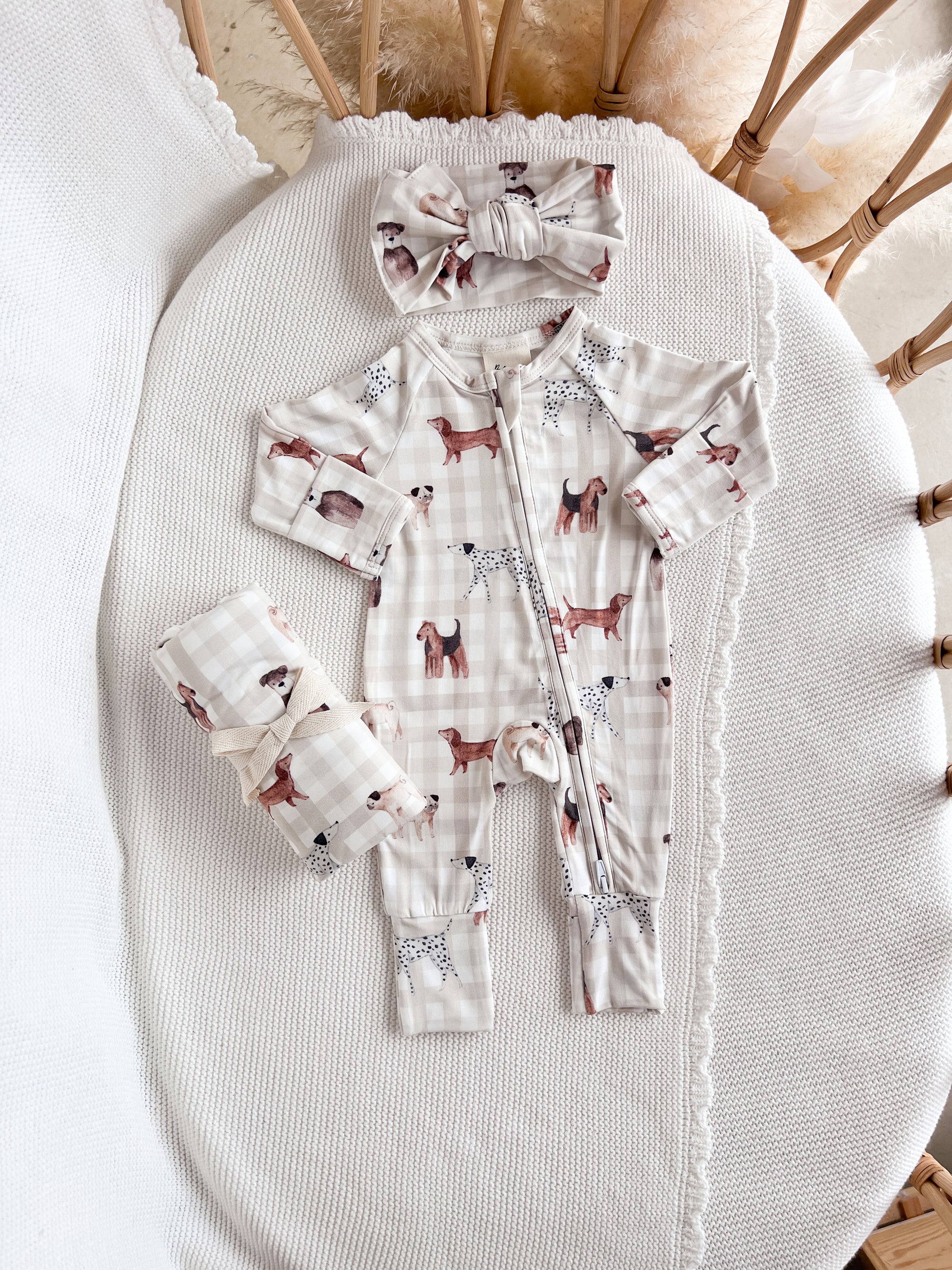 SALE Bamboo Topknot - Puppy Picnic